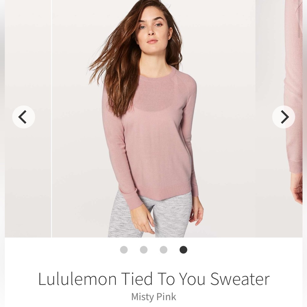 Lululemon Tied To You Sweater
Misty Pink. Size 4. EUC - Picture 4 of 13